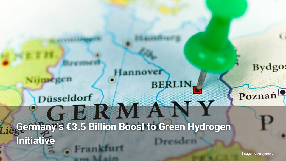 "L'Allemagne donne un coup de pouce de 3,5 milliards d'euros à l'initiative en faveur de l'hydrogène vert d'hydrogène"