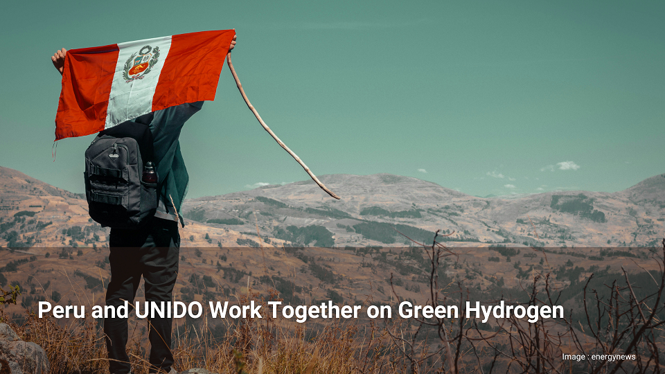 "Le Pérou et l'ONUDI travaillent ensemble sur l'hydrogène vert"